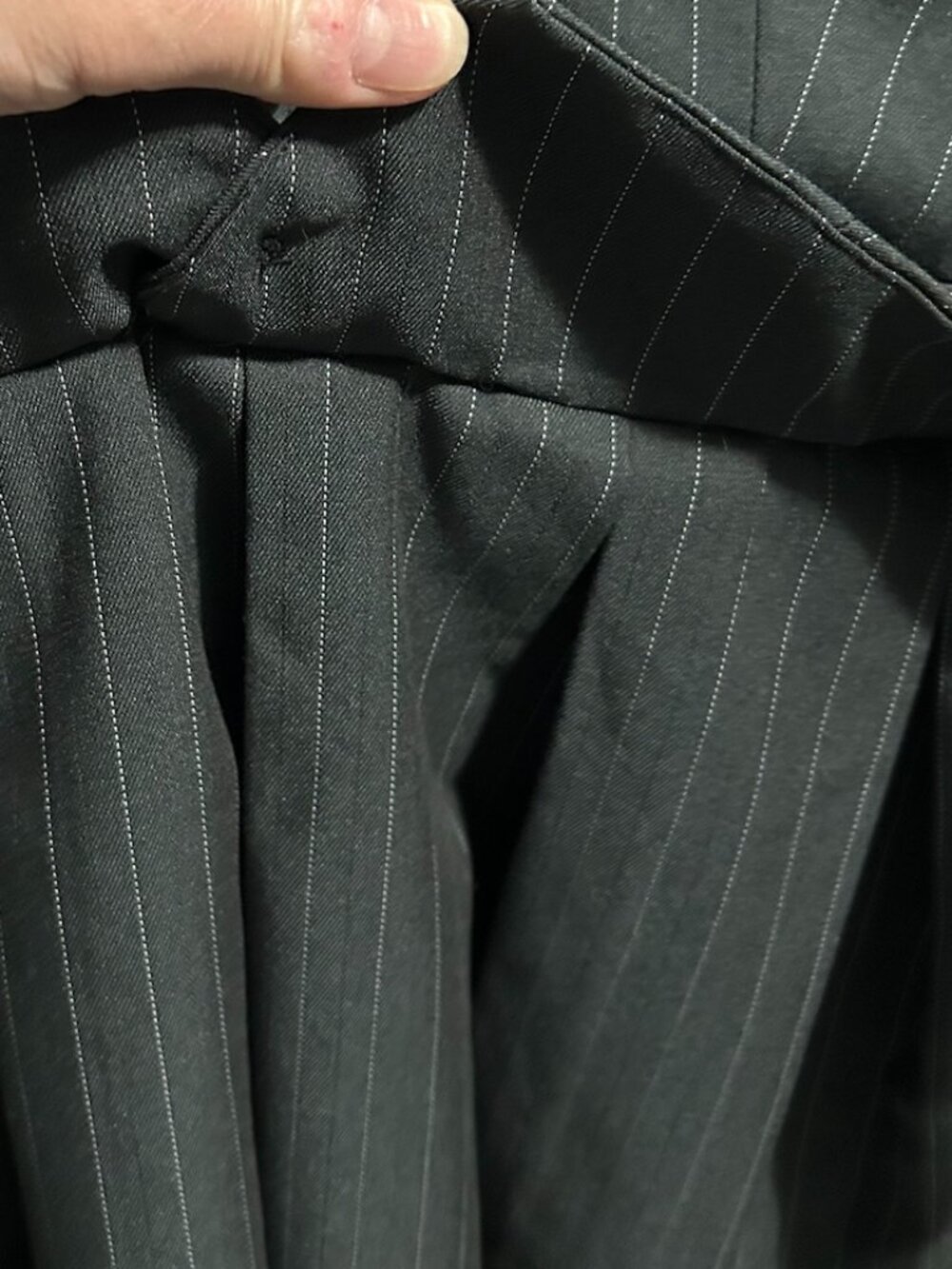 Sincerely Jules Black/White Pinstriped Vest/Pleated Skirt Mini Dress Junior's XL - Picture 4 of 11